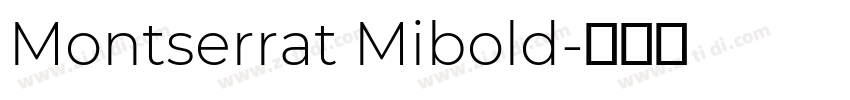 Montserrat Mibold字体转换